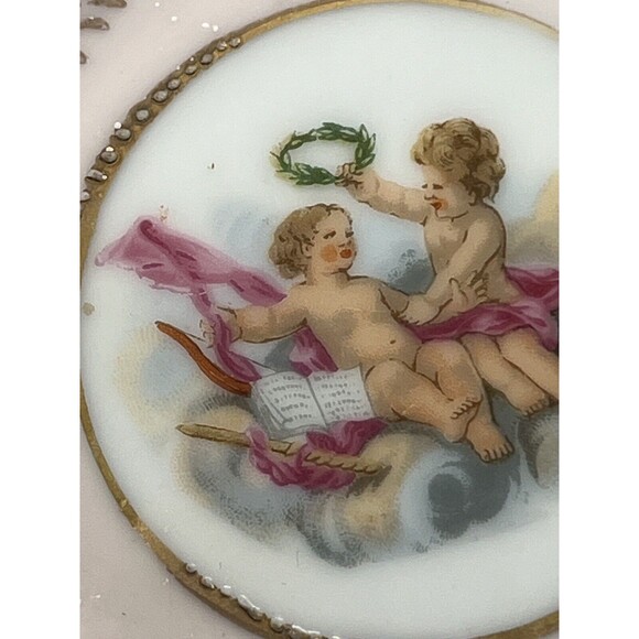 Lenwile-Ardalt Saucer Ring Dish Victorian Floral Saucer For Flat Cup - Picture 6 of 12